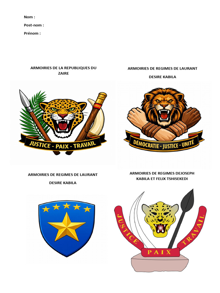 Les Armoiries de La RDC | PDF