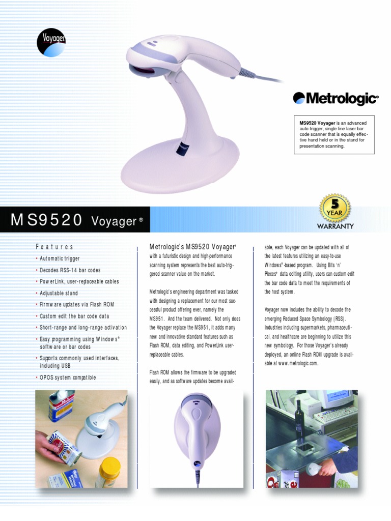 Honeywell MS9520 Download Free PDF Barcode Image Scanner