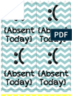 Two Sided Attendance Cards
