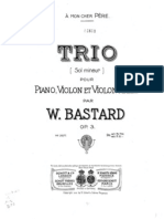 Bastard - Piano Trio Op3 G Minor Piano