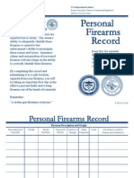 Personal Firearms Record