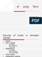 2. Sources of Long Term Finance