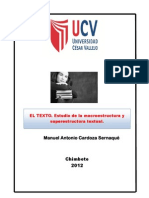 El Texto - Estudio de La Macro y Superestructura - 2012 - I