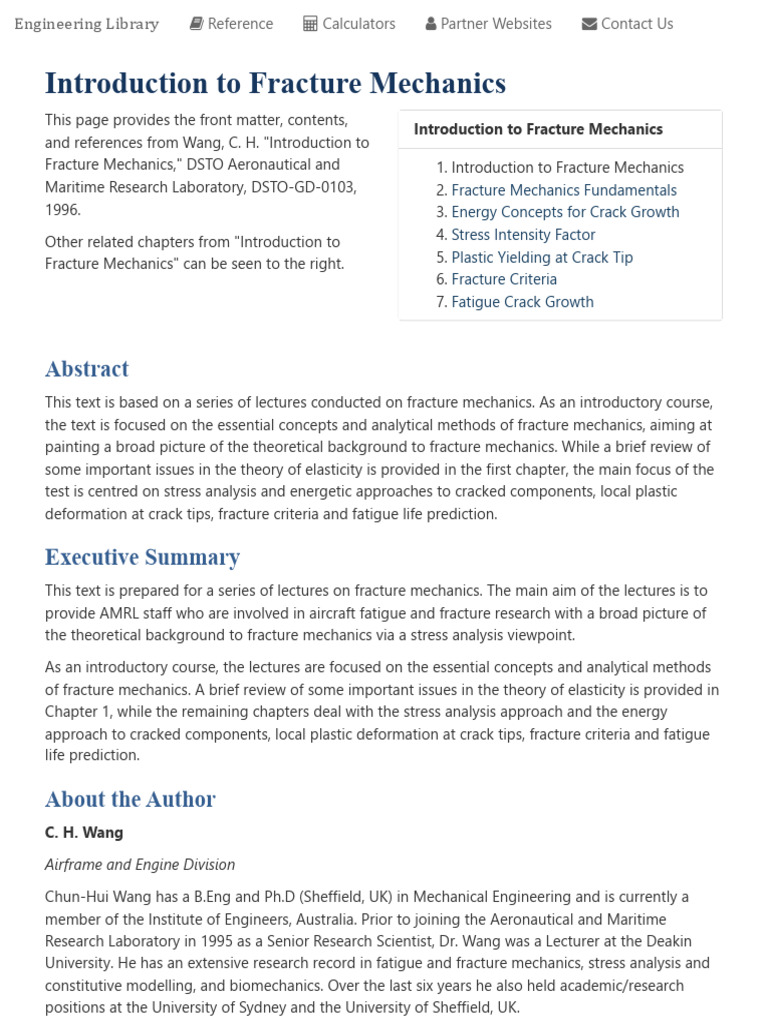 14.1) Intro to Fracture Mechanics _ Engineering Library | PDF ...