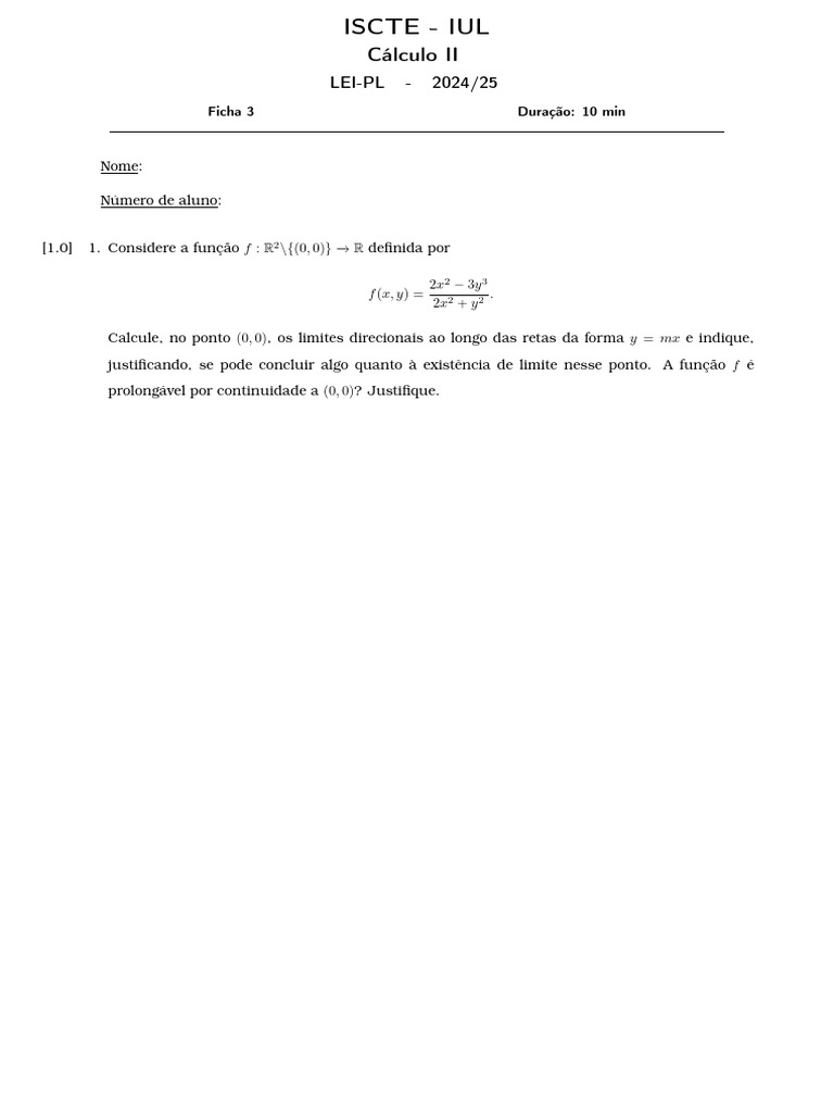 Calc II Exc3 | PDF
