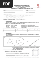 Mathematics 1B Q1 Worksheet