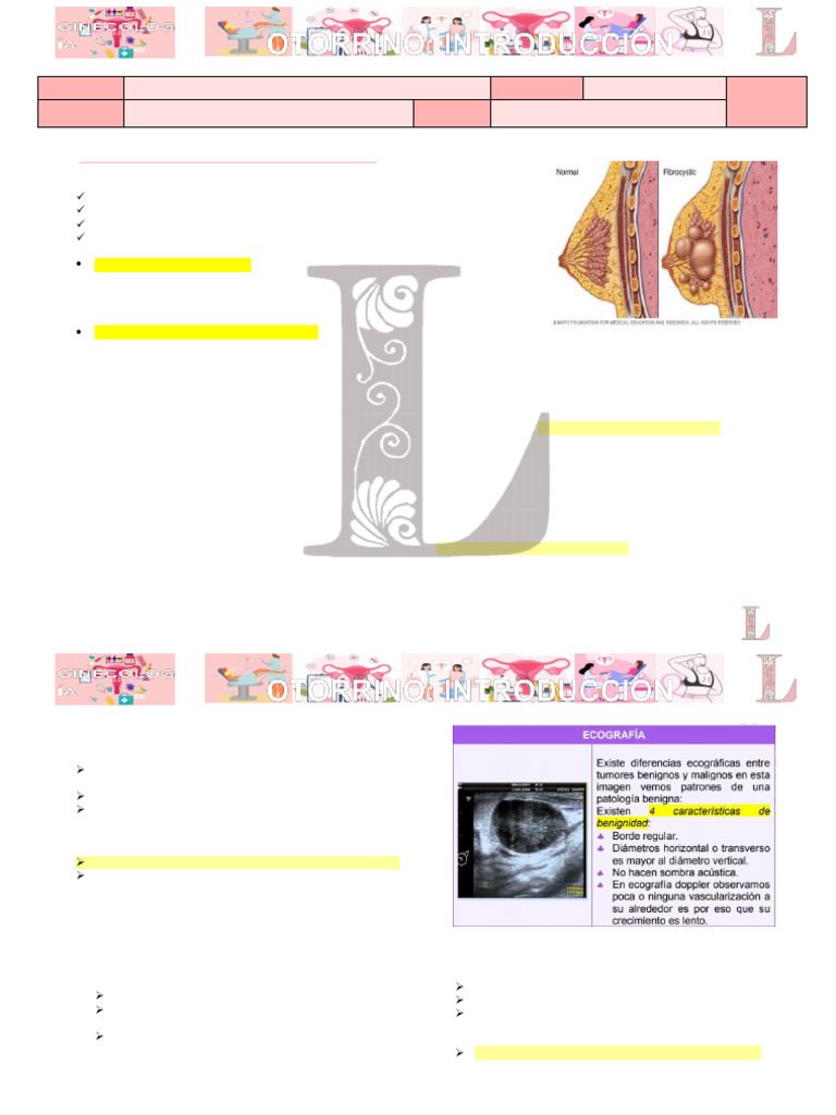 G-r2-t34 Patologia Benigna de Mama | PDF | Pecho | Cáncer de mama