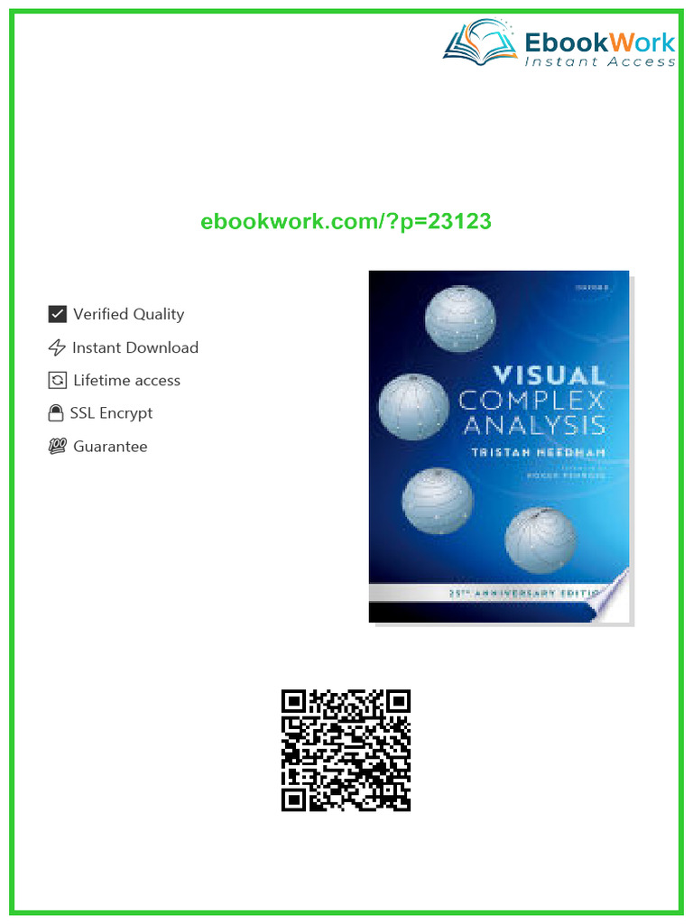 Visual Complex Analysis: 25th Anniversary Edition Tristan Needham ...