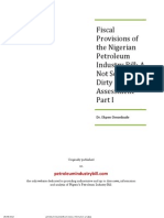 Fiscal Provisions of the PIB Pt. 1 [Petroleumindustrybill.com]