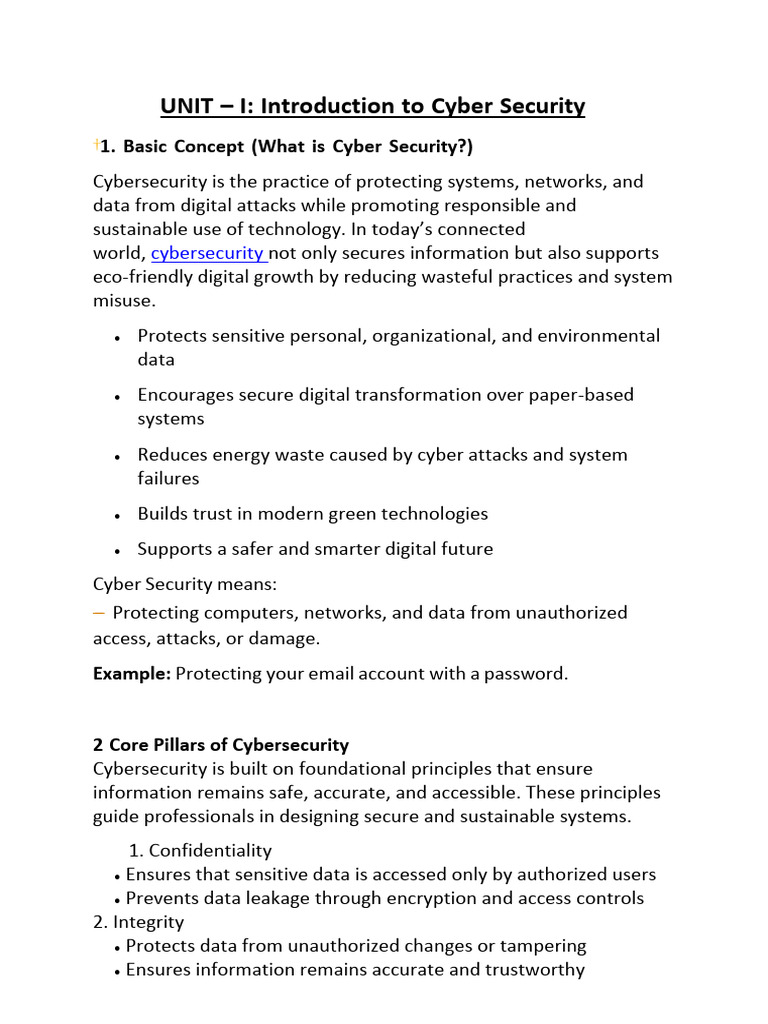 UNIT1-UNIT 5 Cyber Law and IT Security | PDF | Security | Computer Security