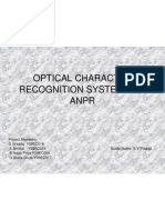 Optical Character Recognition System for Anpr