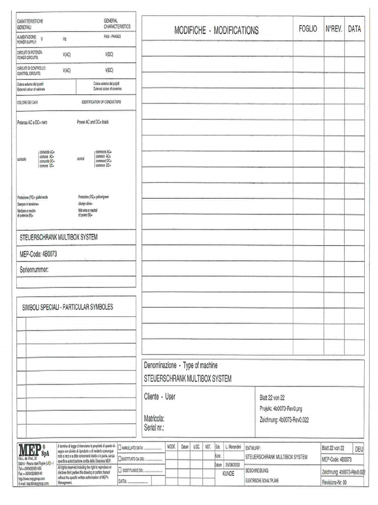 Schaltplan MEP Staff 12S | PDF