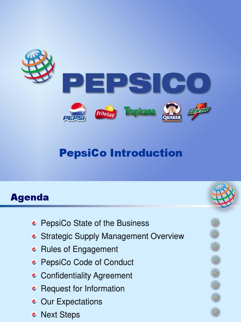 PepsiCo Business Overview and Strategy | PDF | Confidentiality | Employment