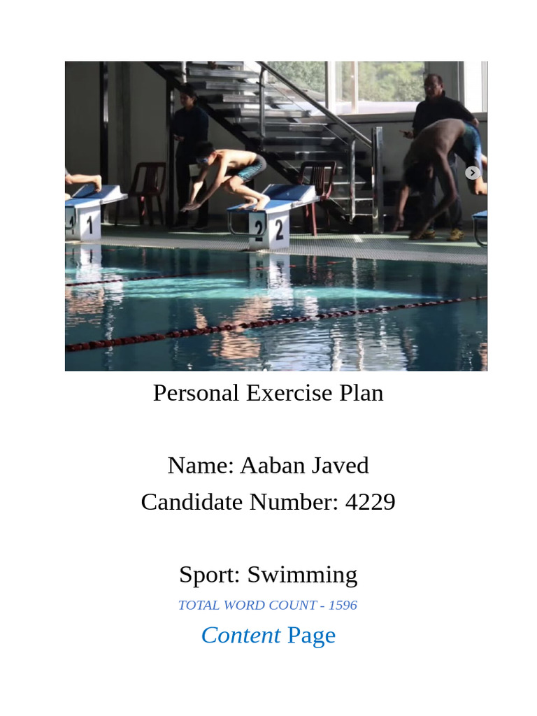 Personal Exercise Plan Booklet - Aaban 1 (2) | PDF | Strength Training ...