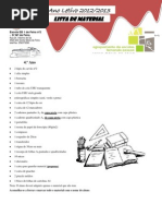 lista de material2012 4º ano