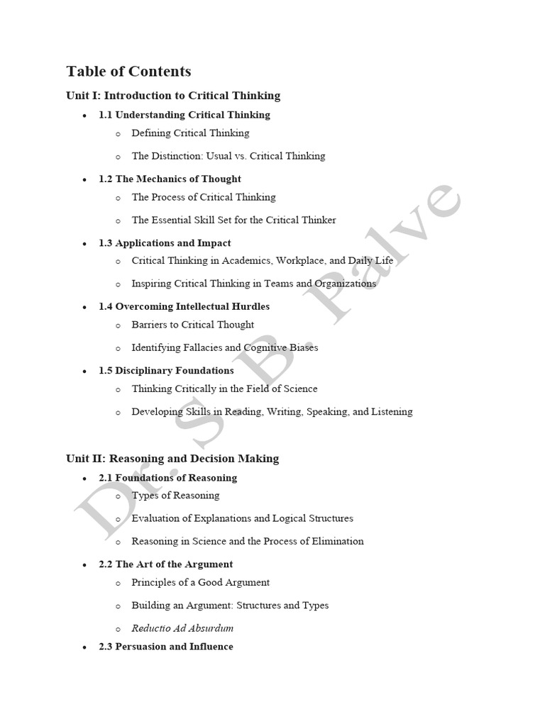 Critical Thinking Notes | PDF | Deductive Reasoning | Inductive Reasoning