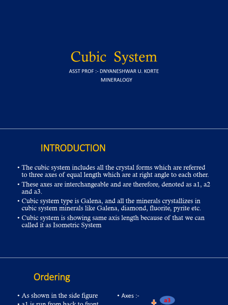 Cubic System and Monoclinic System | PDF | Cartesian Coordinate System ...