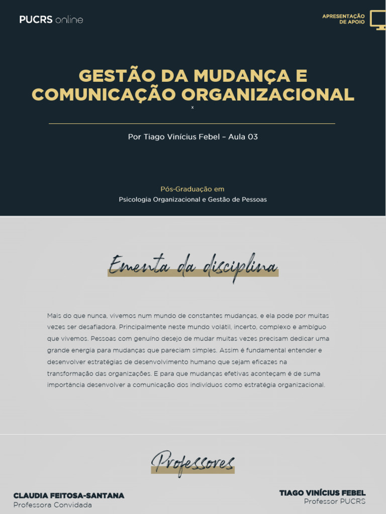 Apresentao de Apoio 03 Slides Do Professor | PDF | Comunicação | Psicologia