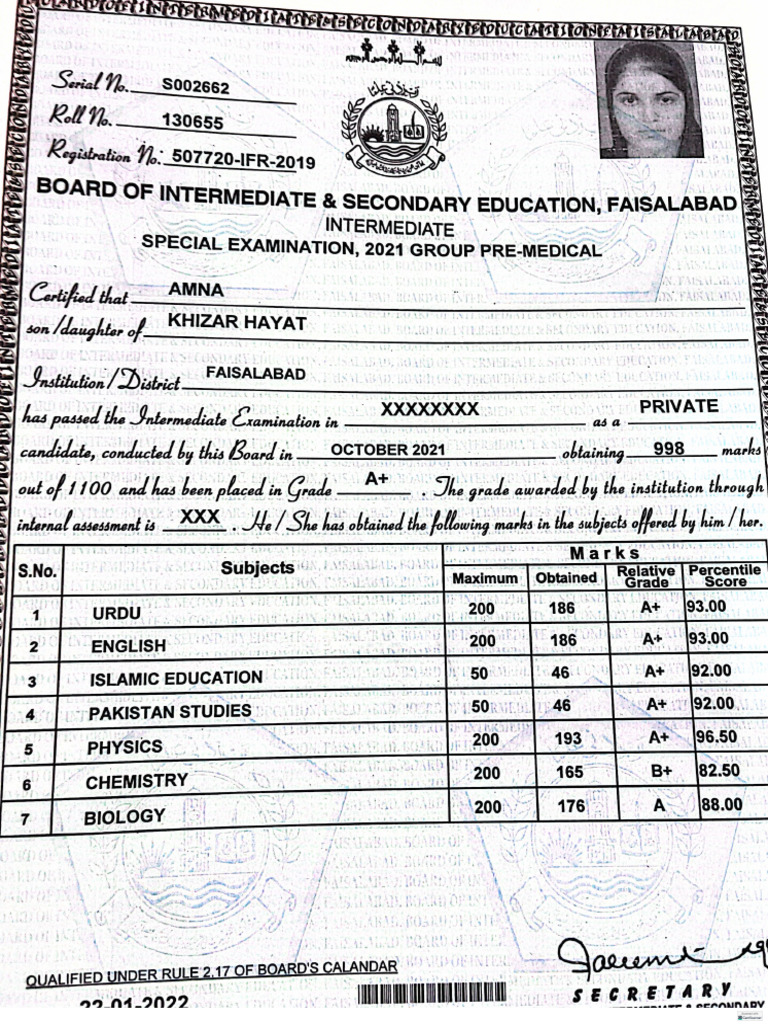 Intermediate Certificate | PDF