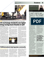 QF Telegraph: US Exchange Students See Qatar Drag Racing Team Thanks To QFI