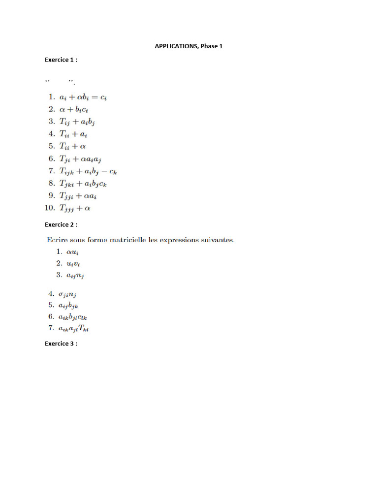 Exercice Application Phase 1 | PDF