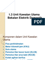 1.3 Unit Kawalan Utama Bekalan Elektrik Domestik