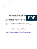 Environmental Print Book or Slide Show