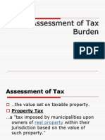 Assessment of Tax Burden