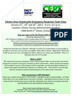 CERT Flyer - January 2013
