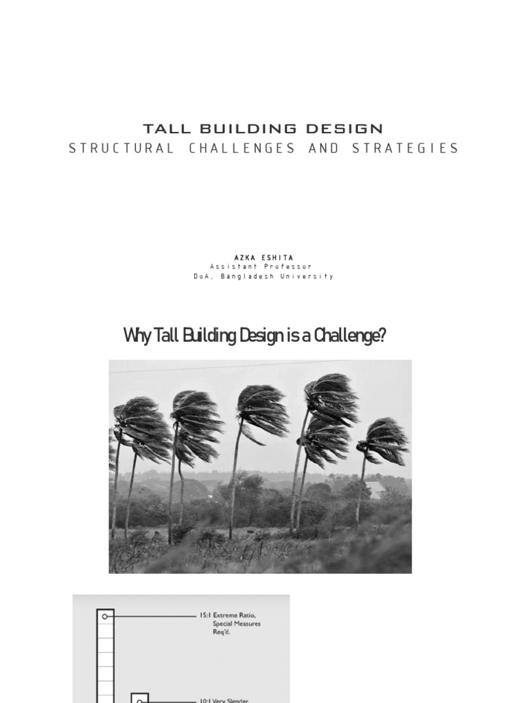 Tall Building - Structural Challenges & Strategies | PDF | Beam ...
