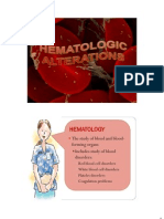 altered hematologic function-rbc