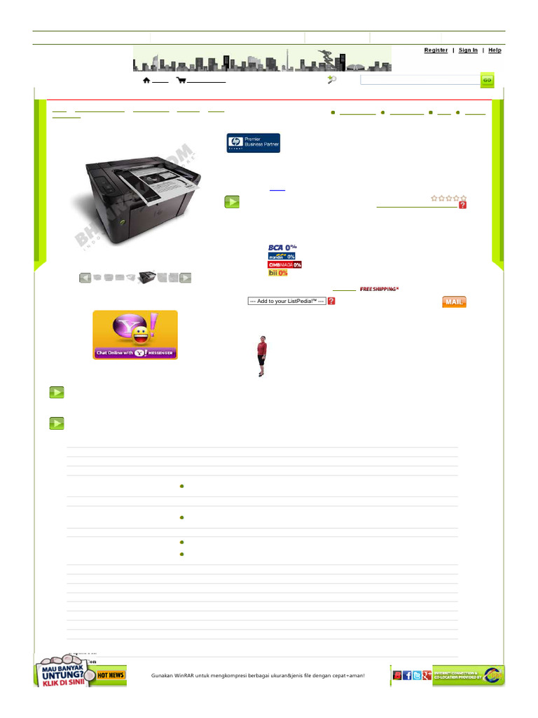 HP LaserJet Pro P1606DN | PDF | 64 Bit Computing | Microsoft Windows