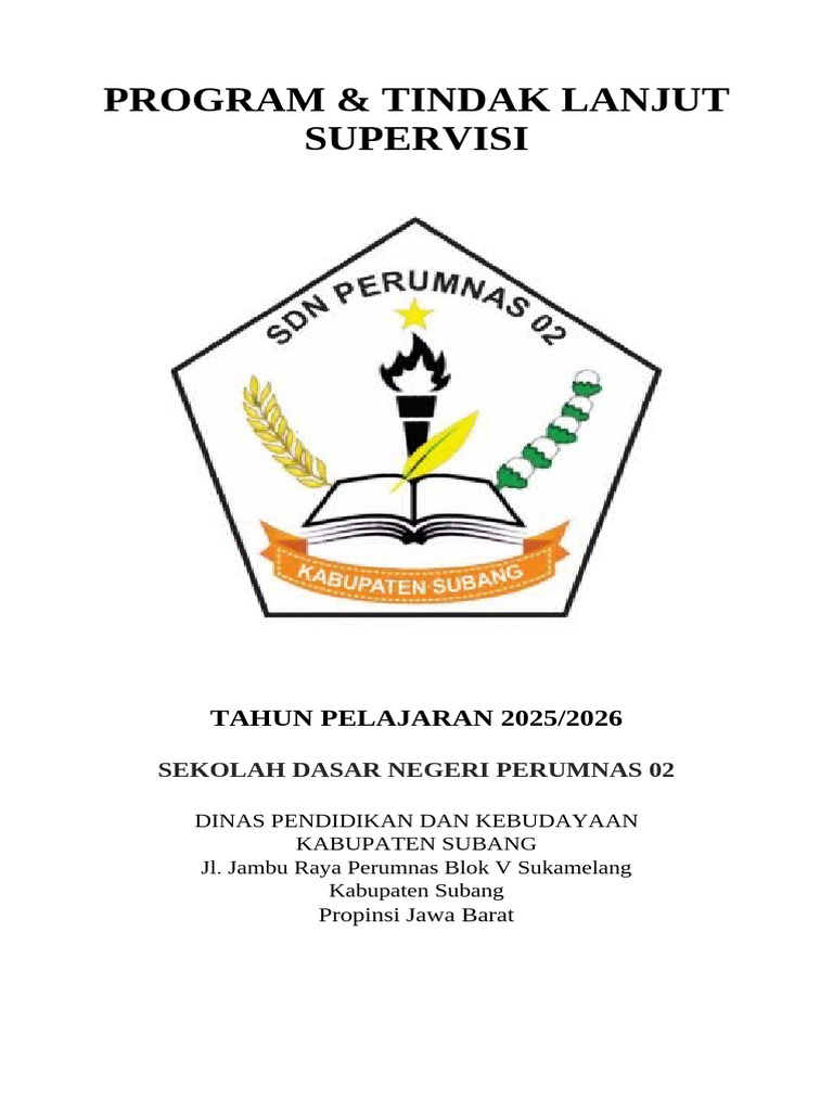 Cover Supervisi Kelas | PDF