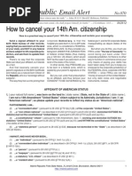 070 - How To Cancel Your 14th Amendment Citizenship