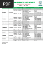 Matigo Examinations Board Uace Time Table 2026 | PDF