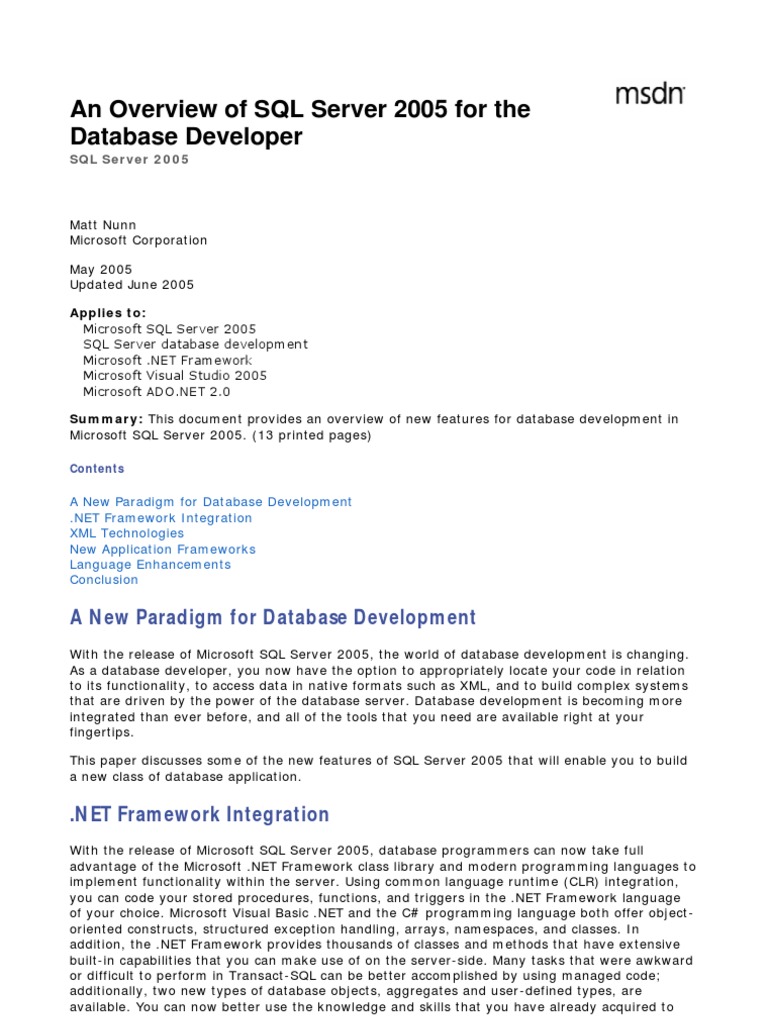 en-US Library Ms345147 (D Printer, V SQ | PDF | Microsoft Sql Server | Xml