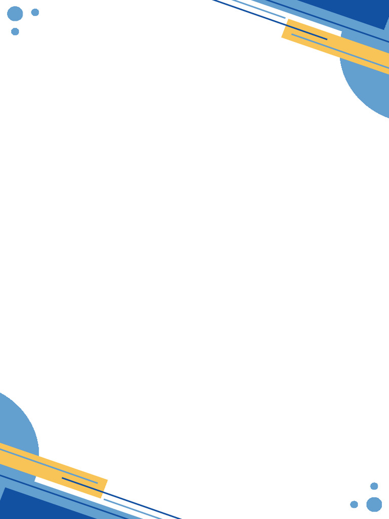 Blue White Minimalist Abstract Border Blank Document A4 | PDF