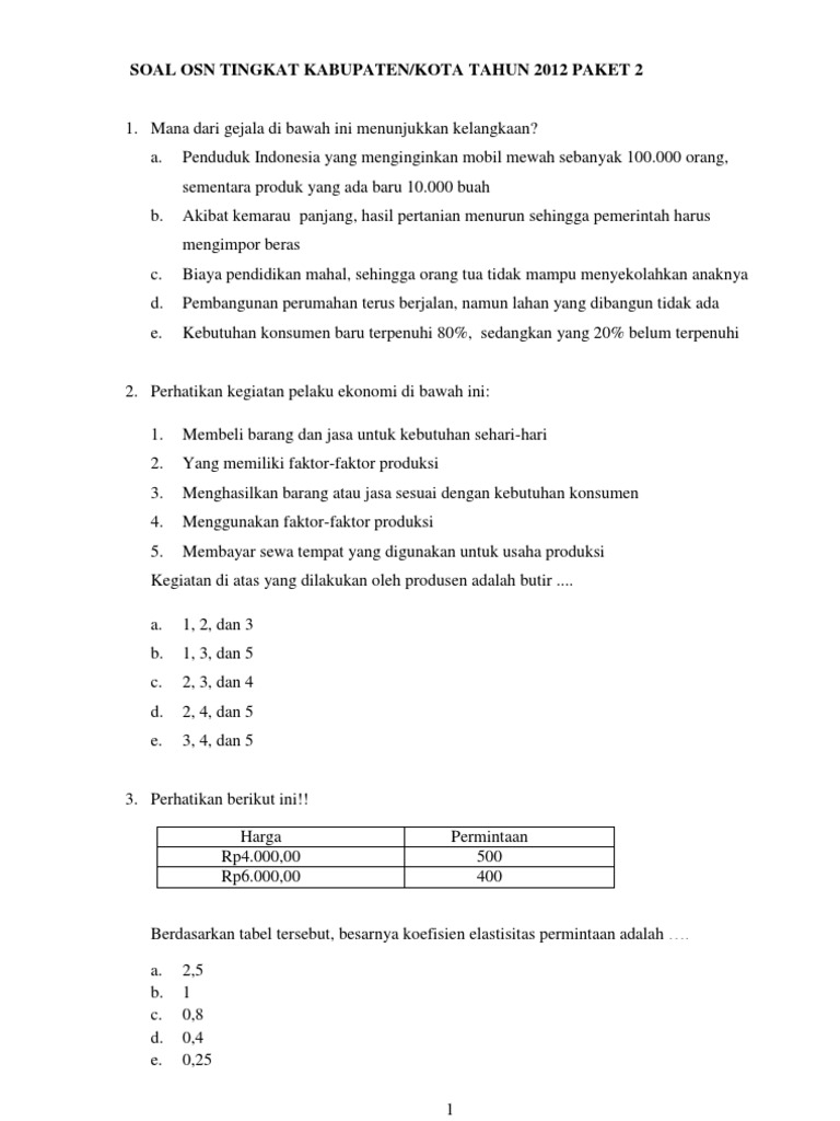 Soal olimpiade geografi sma 2021