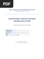 AZANI ISP Project 2026 | PDF | Databases | Microsoft Access