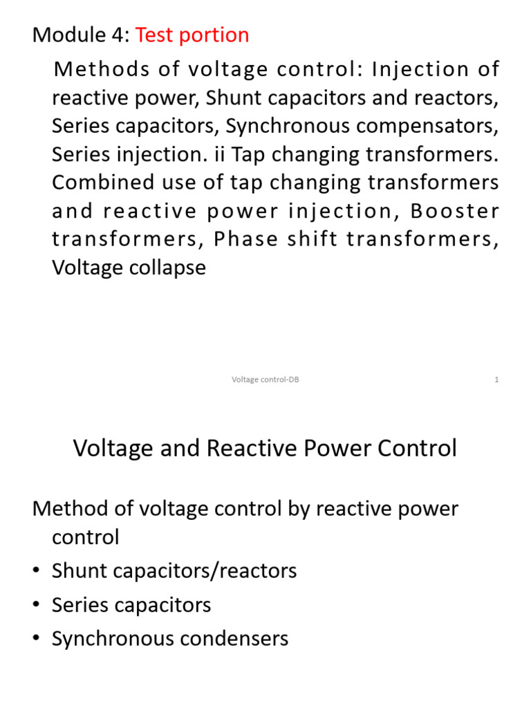 PSOC 21EE72 Module 4 Part2 | PDF | Transformer | Electronics