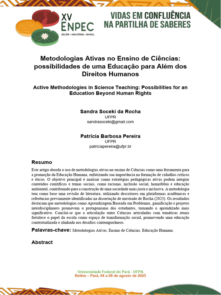 Metodologias Ativas No Ensino de Ciencias - Texto | PDF