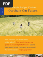 Our State. Our Future.: California Budget Choices