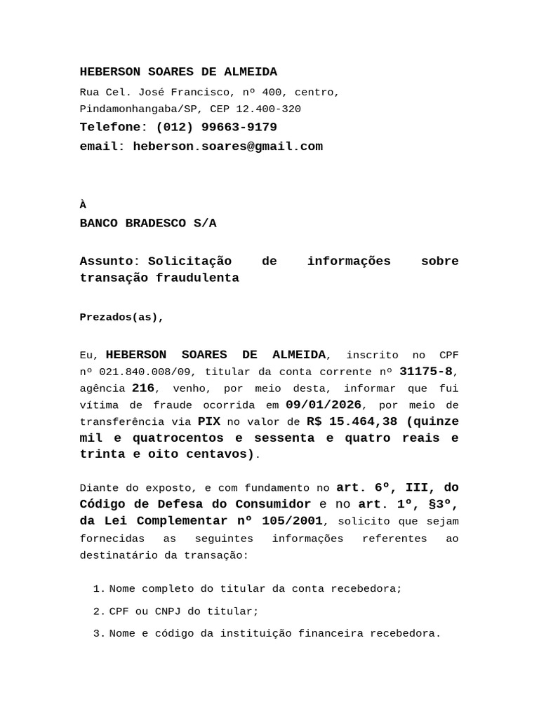 Solicitação | PDF
