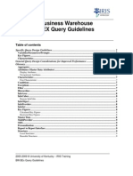 BEX Query Guidelines