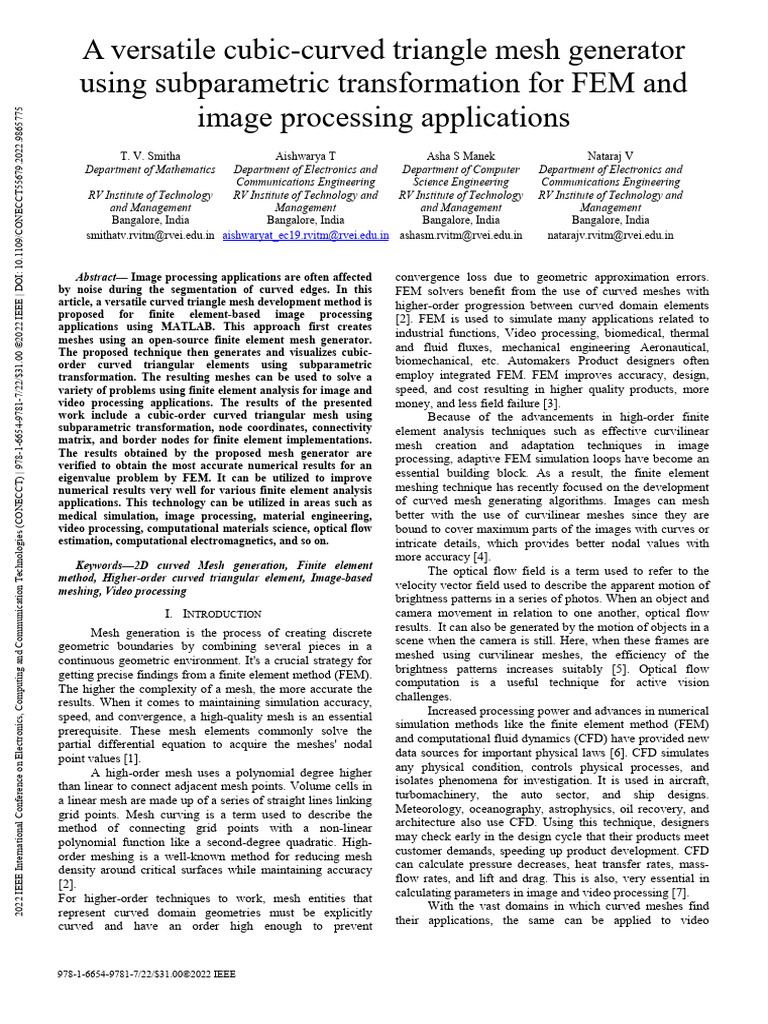 A Versatile Cubic-curved Triangle Mesh Generator Using Subparametric ...