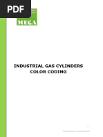 Gas Cylinder Colour Coding Guide | PDF | Argon | Nitrous Oxide