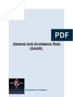 General Anti-Avoidance Rule (GAAR) : Roshankumar S Pimpalkar