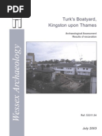 Download Turks Boatyard Kingston upon Thames by Wessex Archaeology SN10424500 doc pdf
