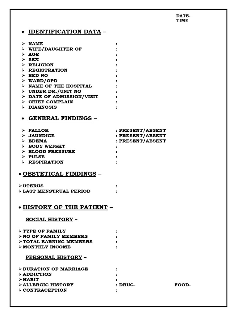GYNE PE AND ID FORMAT | PDF | Childbirth | Human Nose