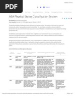 ASA Physical Status Classification Guide | PDF | Health Sciences ...